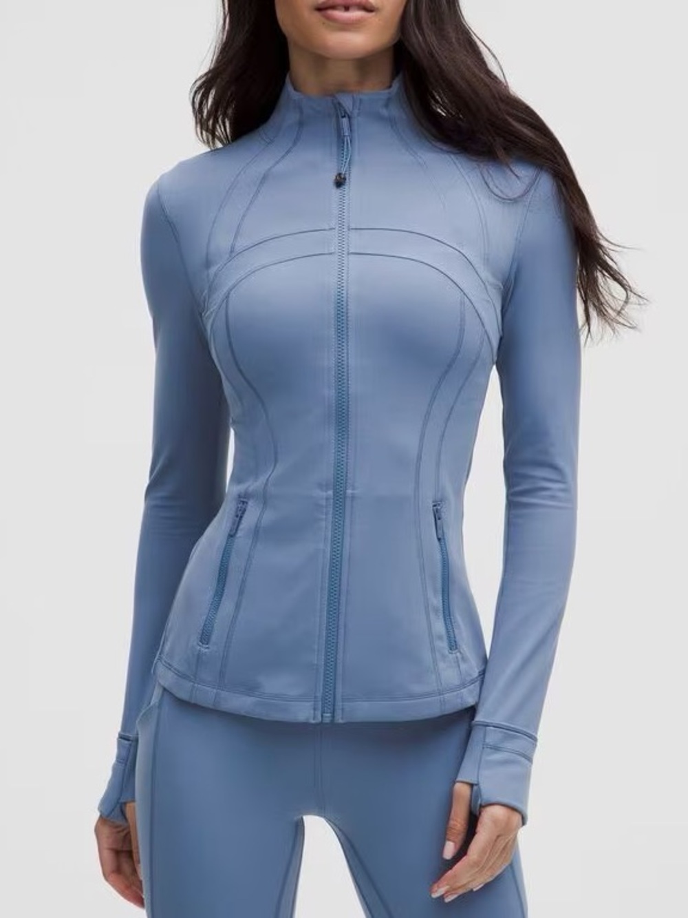 Lululemon | Define Jacket *Nulu In Washed Denim Size:4